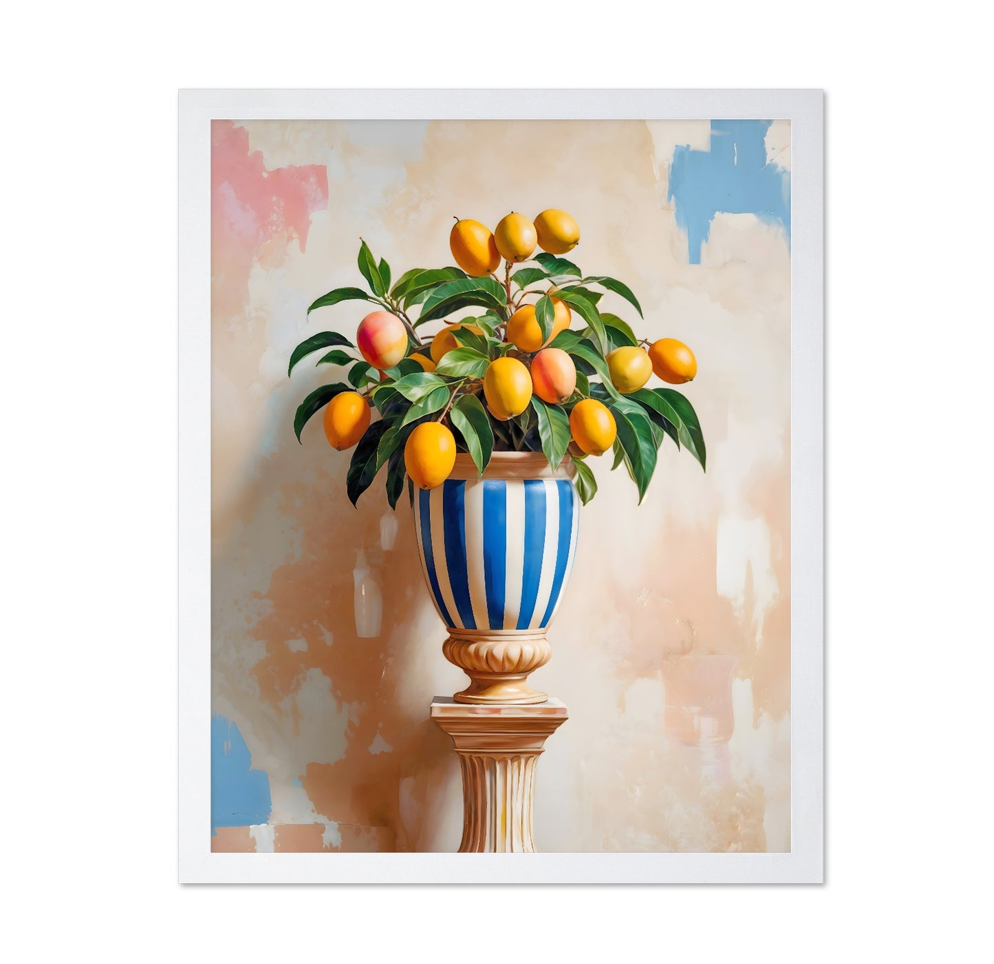 Lemon Vase Still Life No3