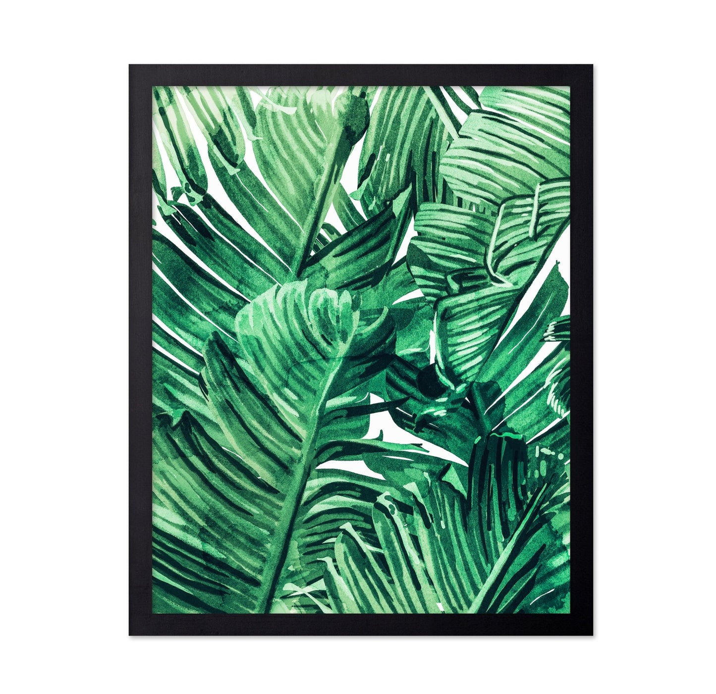 Green Tropical Leaves No1