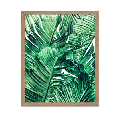 Green Tropical Leaves No1