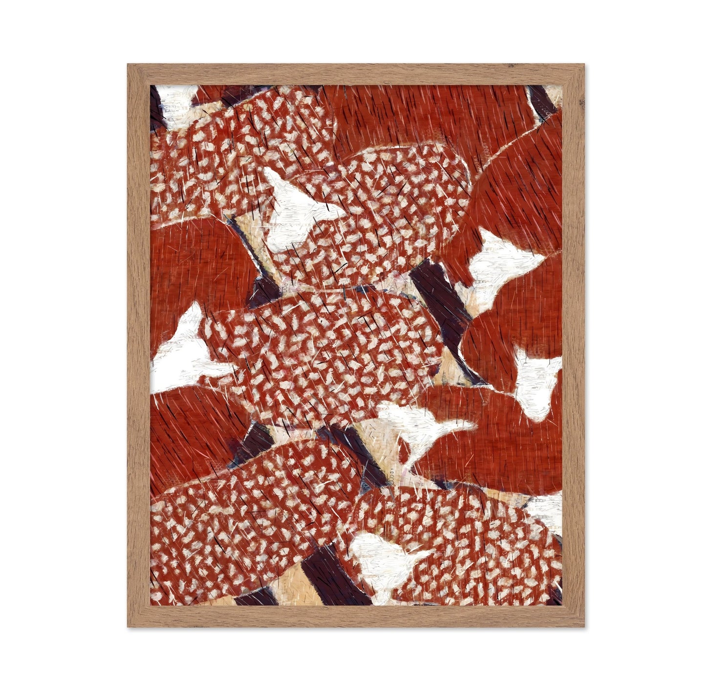 Abstract Red Koi