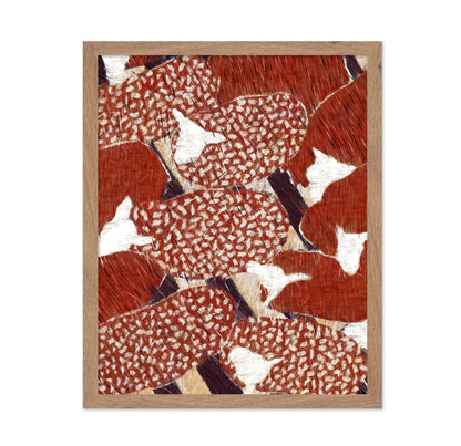 Abstract Red Koi