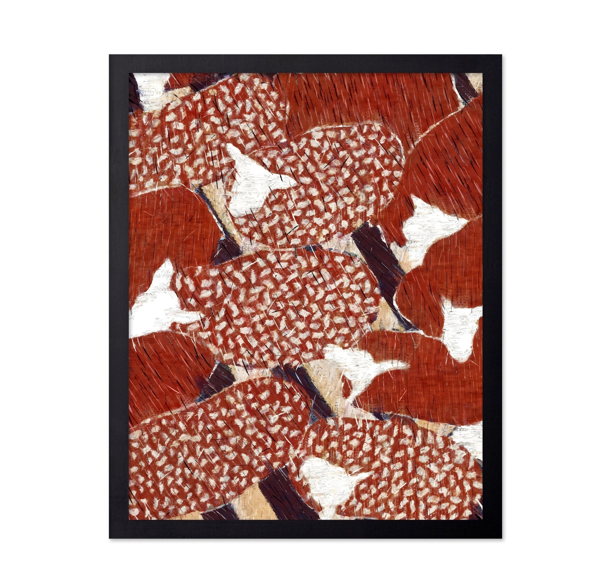 Abstract Red Koi