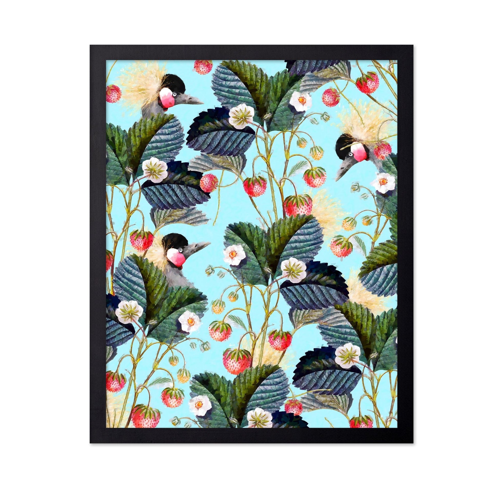 Strawberry Bird Pattern