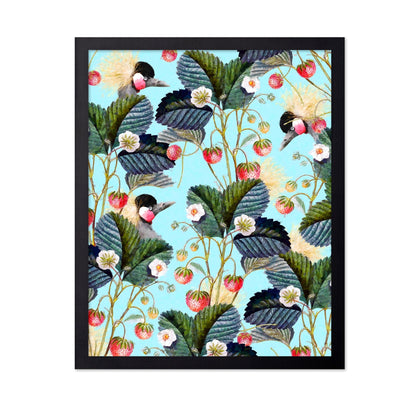 Strawberry Bird Pattern