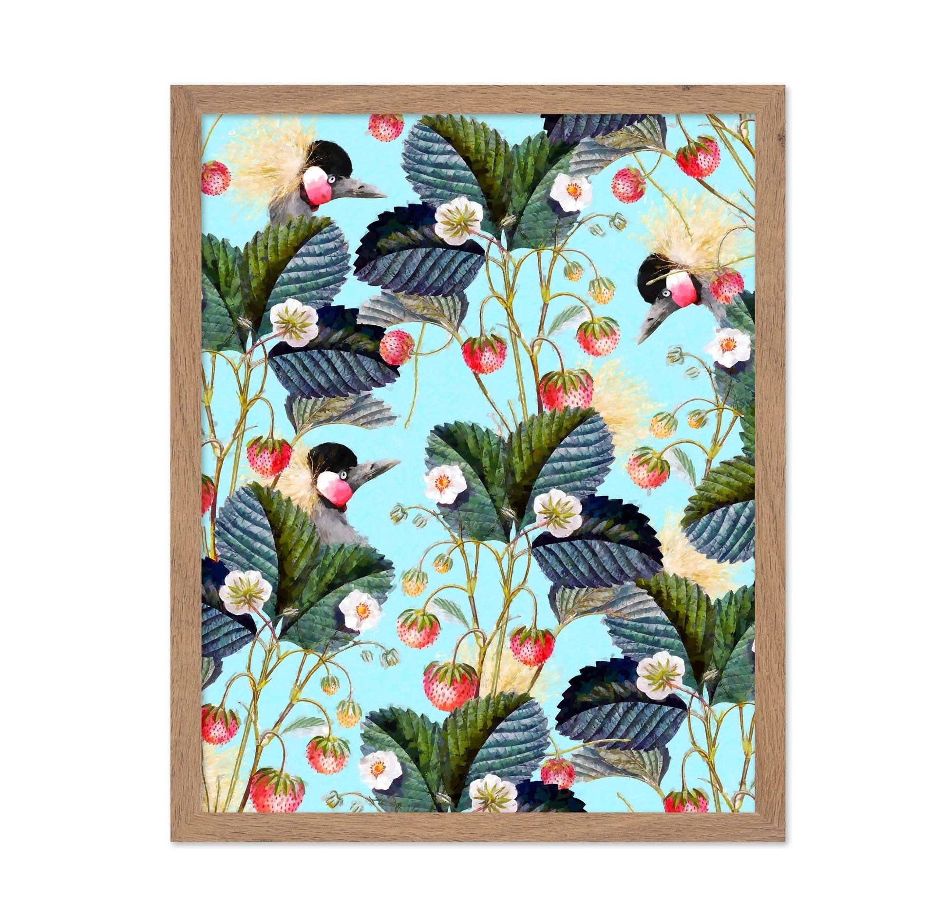 Strawberry Bird Pattern