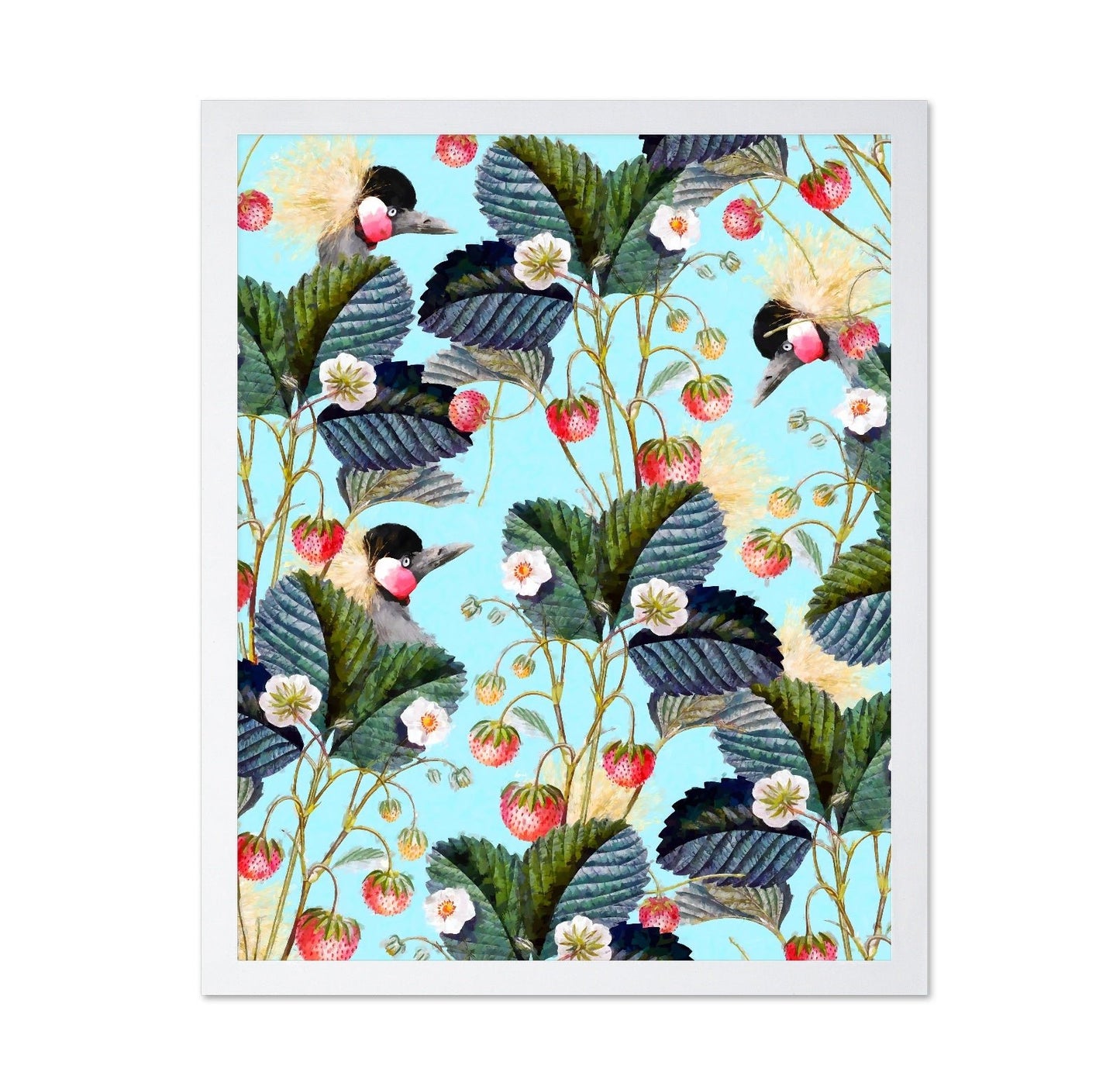 Strawberry Bird Pattern
