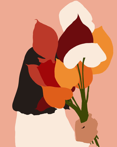 Abstract Flower Girl