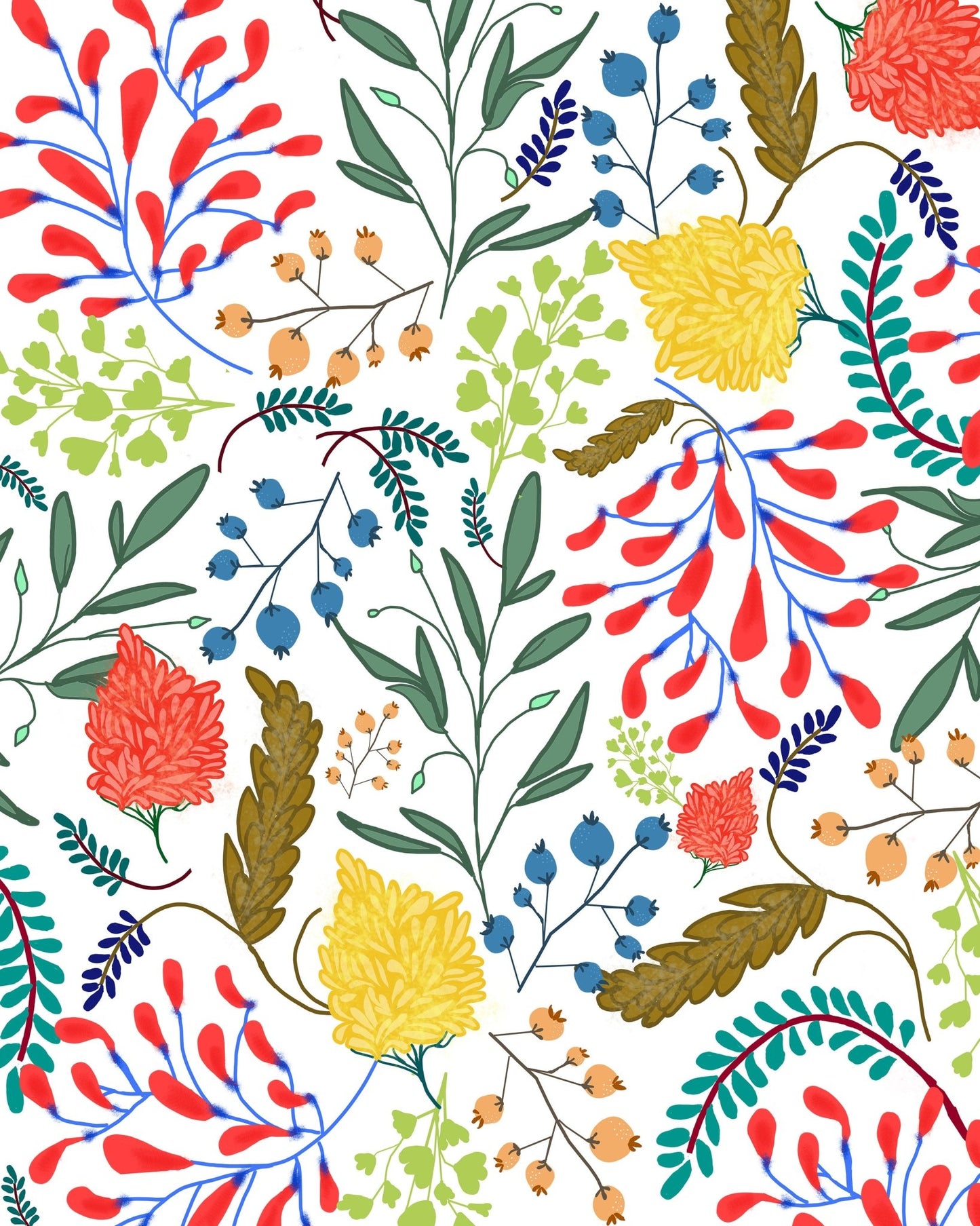 Playful Floral Pattern No1