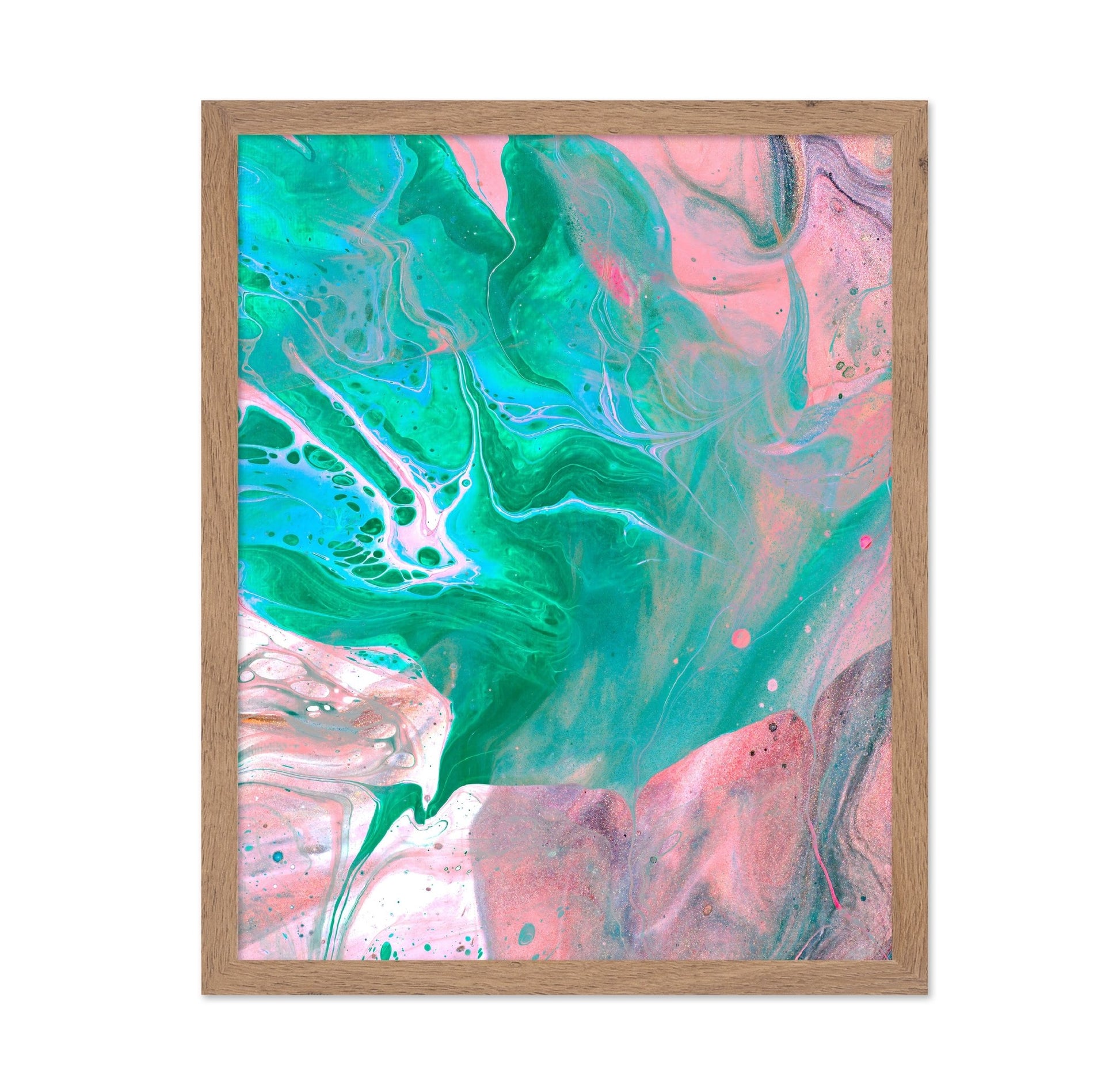 Teal Pink Fluid