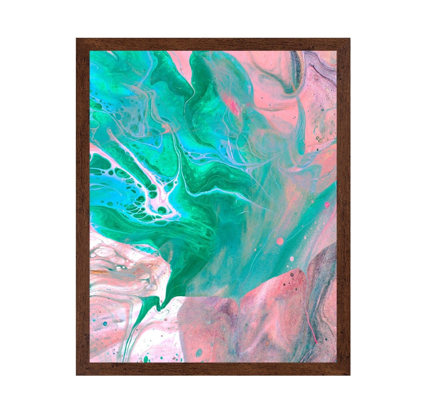 Teal Pink Fluid