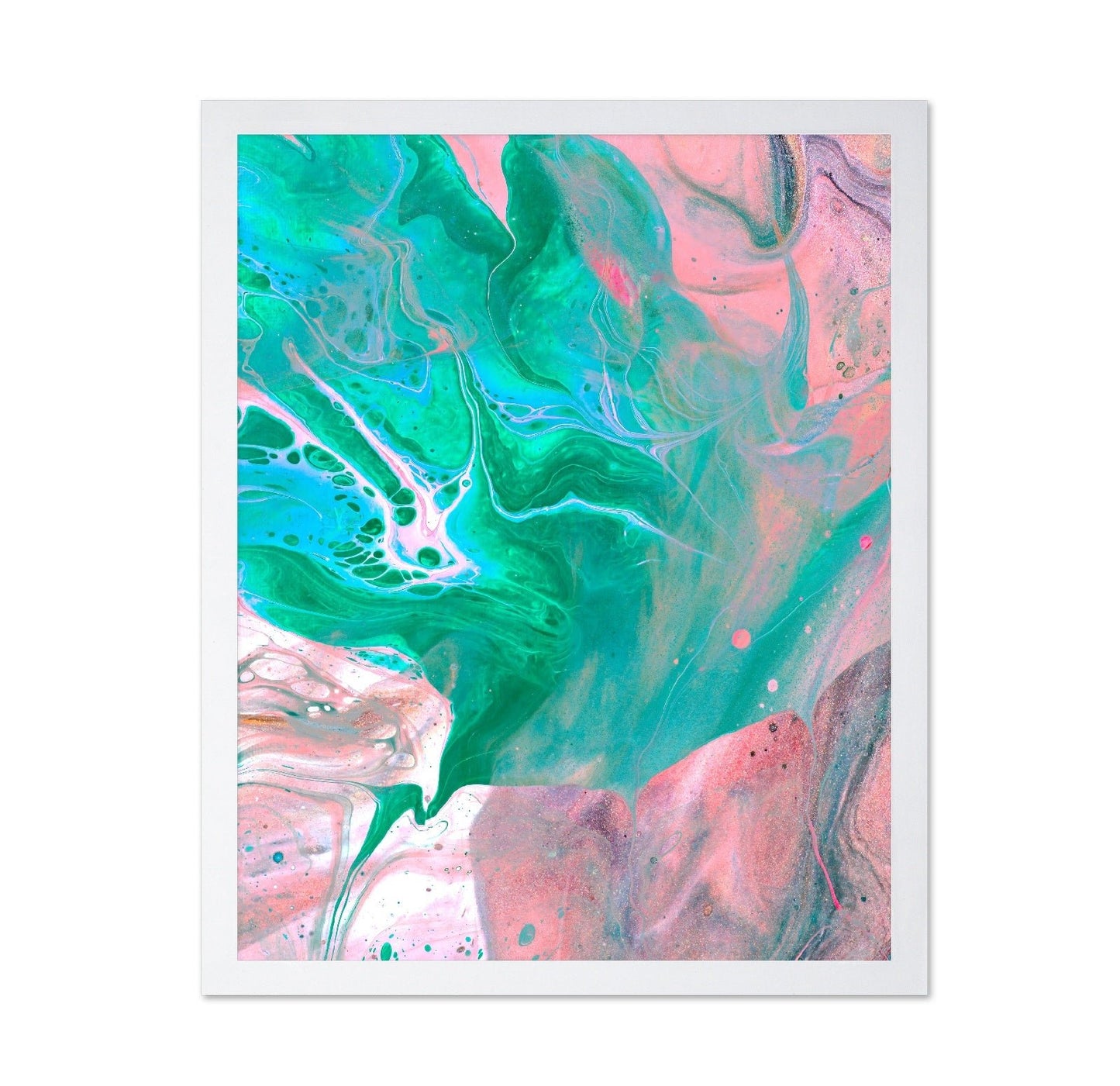 Teal Pink Fluid