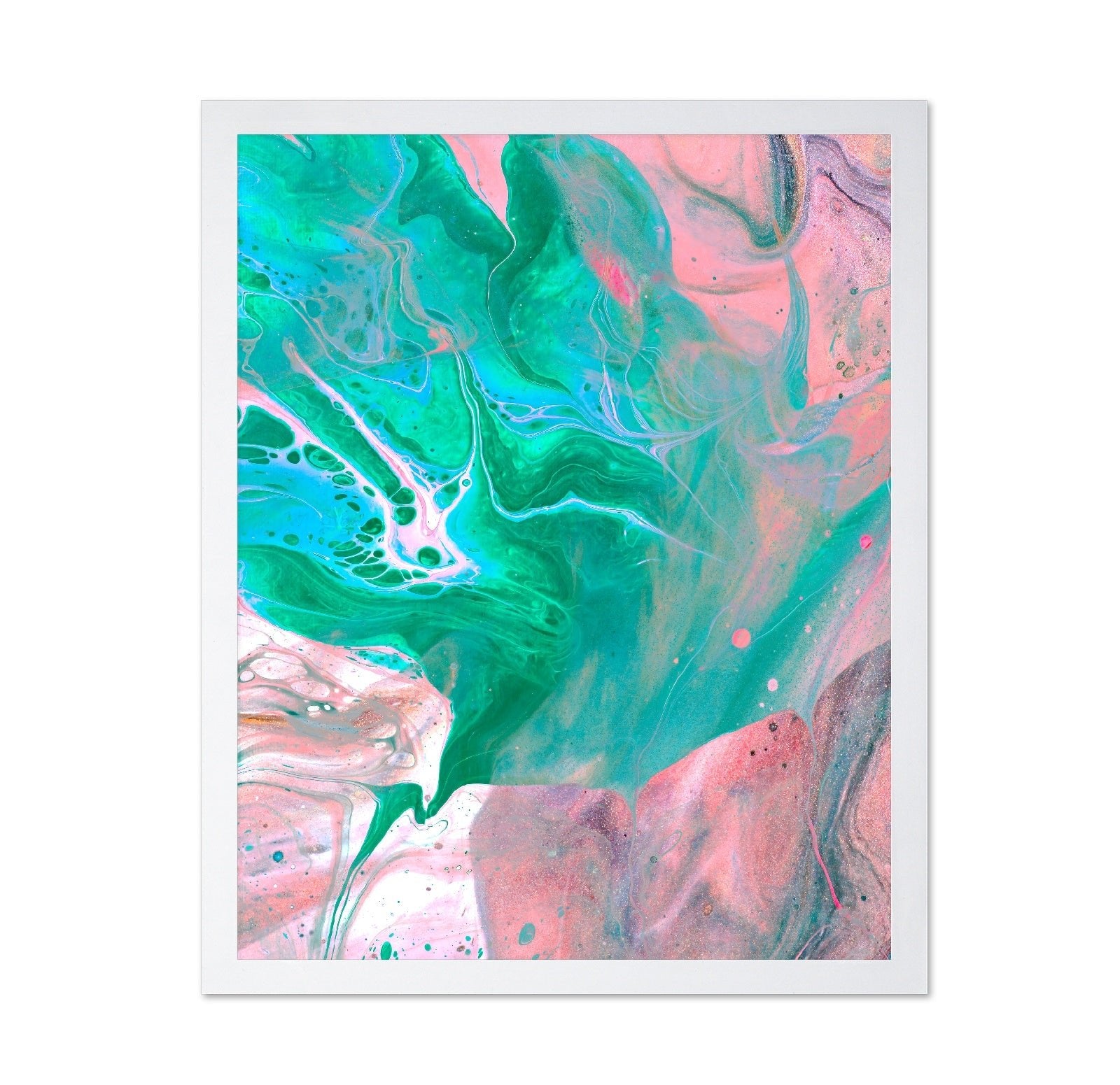 Teal Pink Fluid