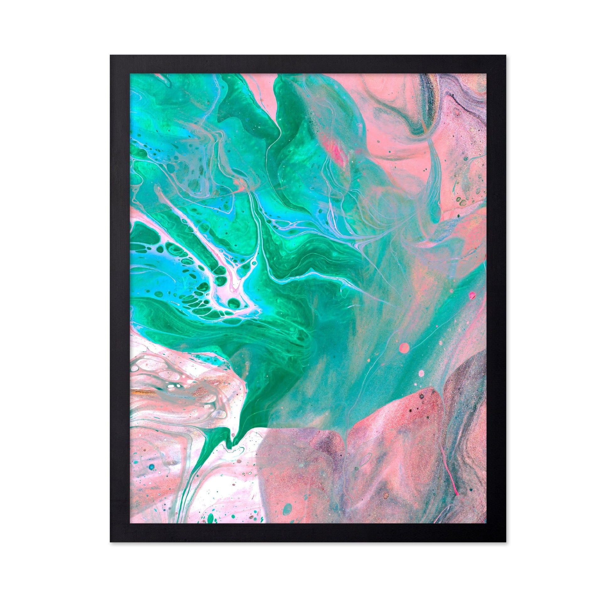 Teal Pink Fluid
