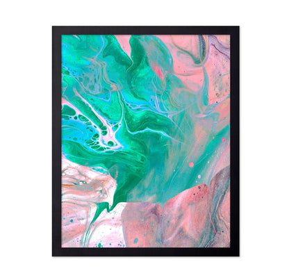 Teal Pink Fluid