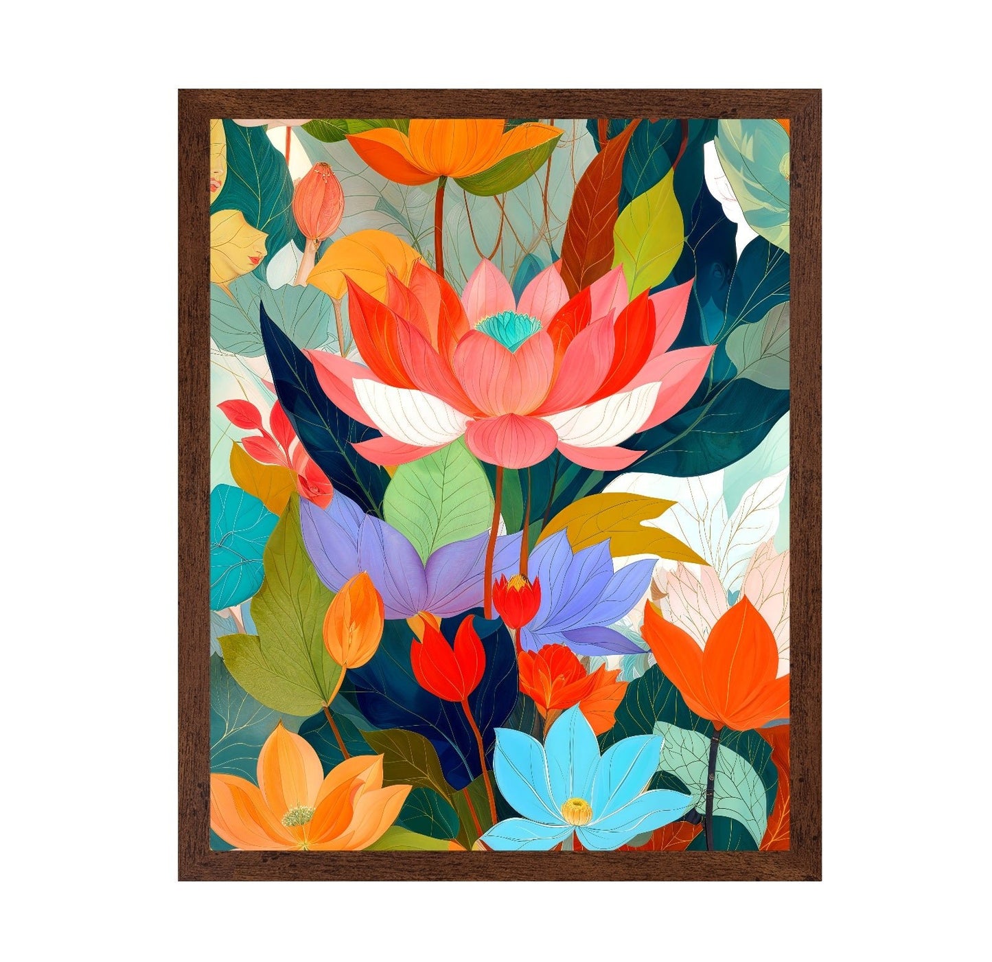 Vibrant Lotus Garden