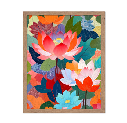 Colorful Lotus Garden