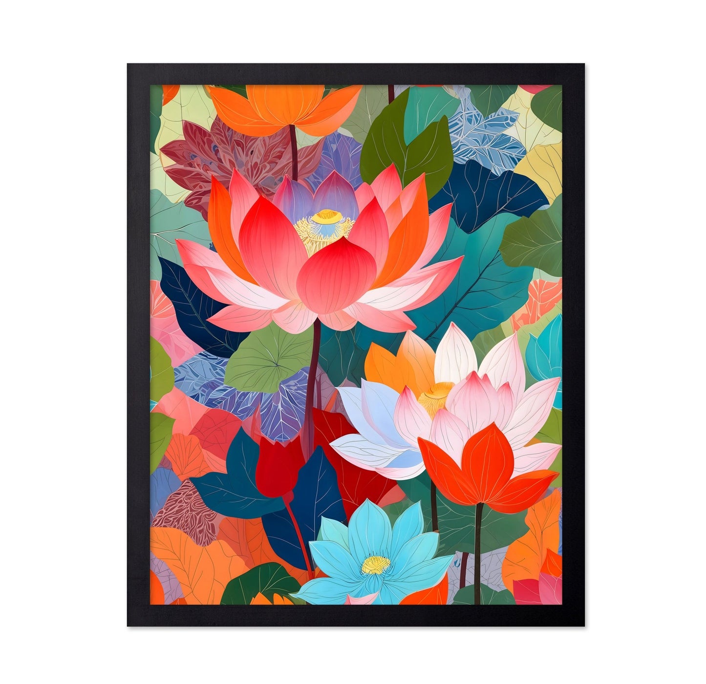 Colorful Lotus Garden