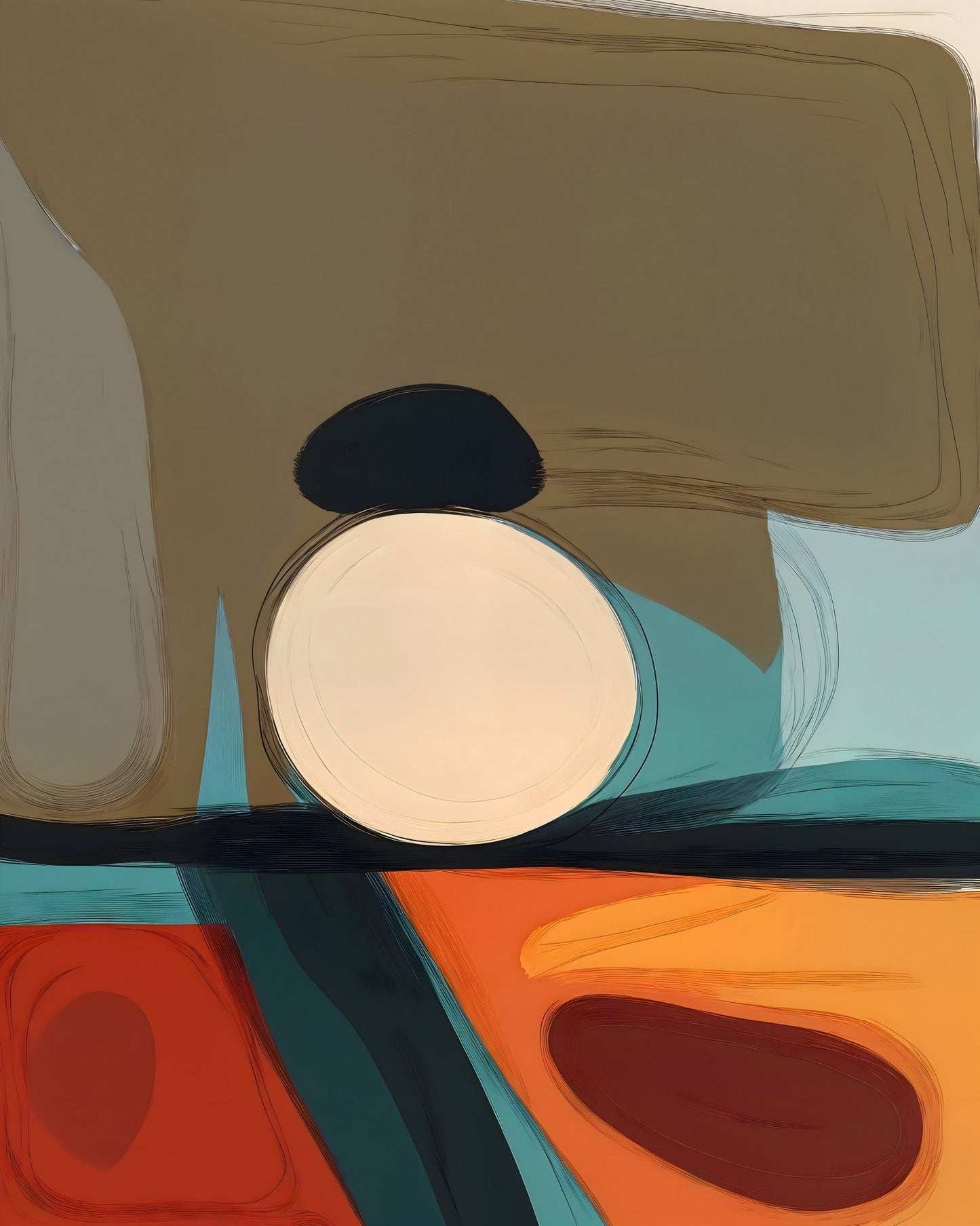 Abstract Sun Horizon
