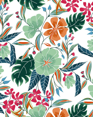 Tropical Floral Pattern No1