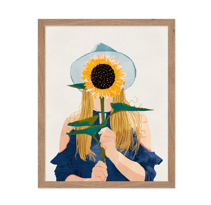 Sunflower Face Girl