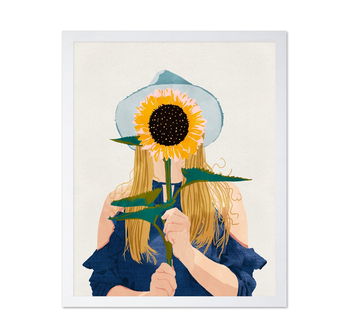 Sunflower Face Girl