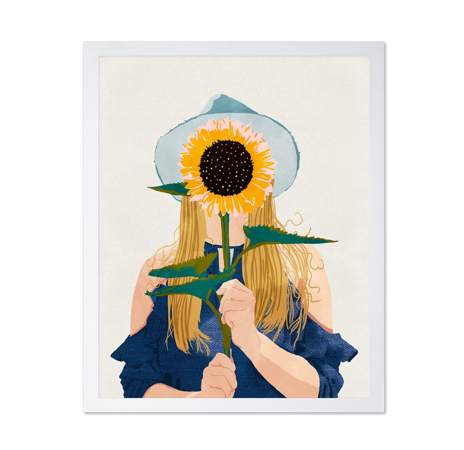 Sunflower Face Girl