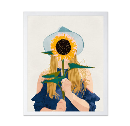 Sunflower Face Girl