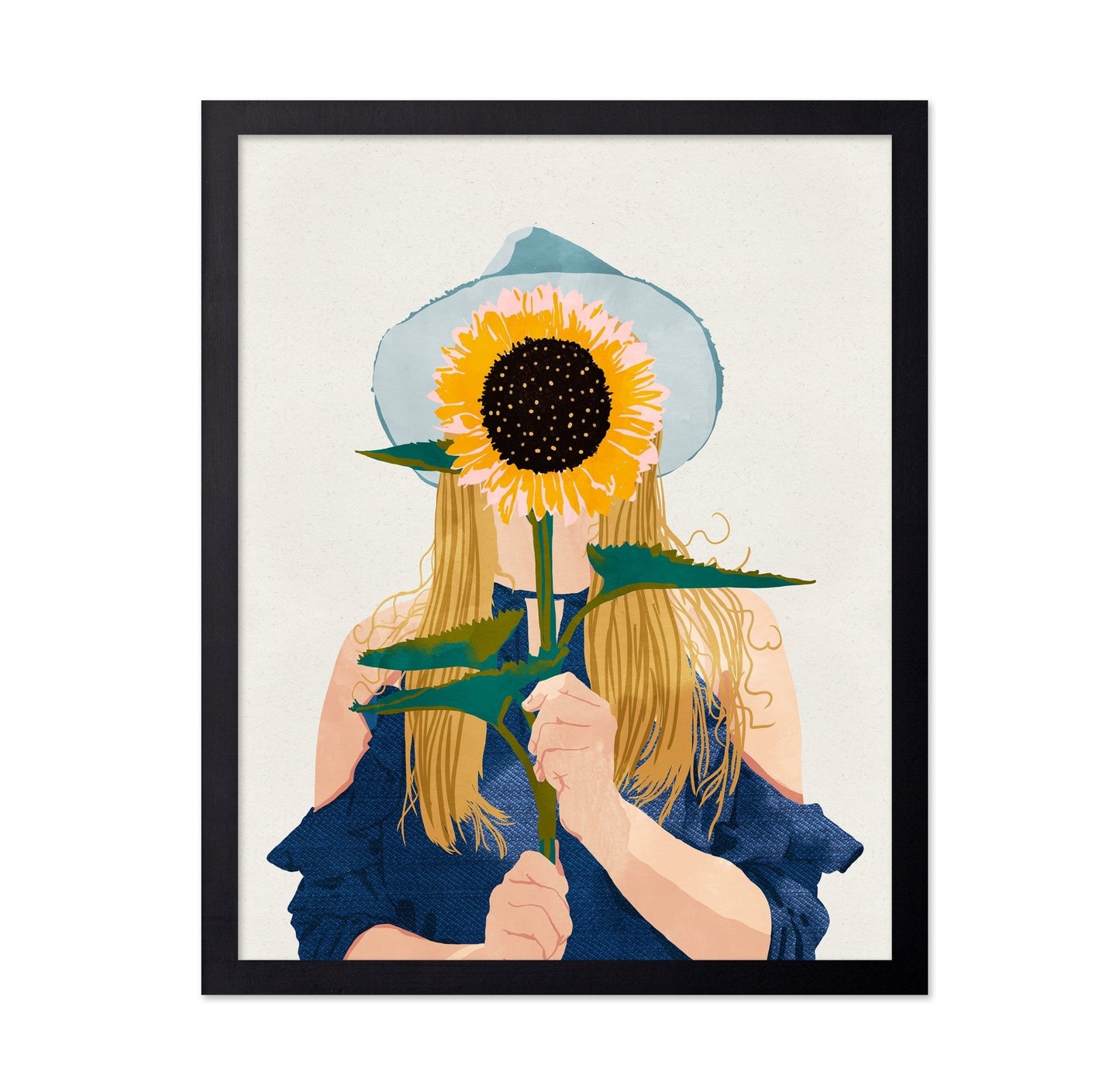 Sunflower Face Girl