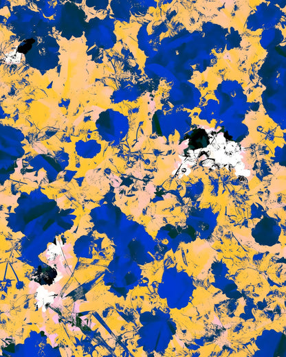 Blue Yellow Floral Mix