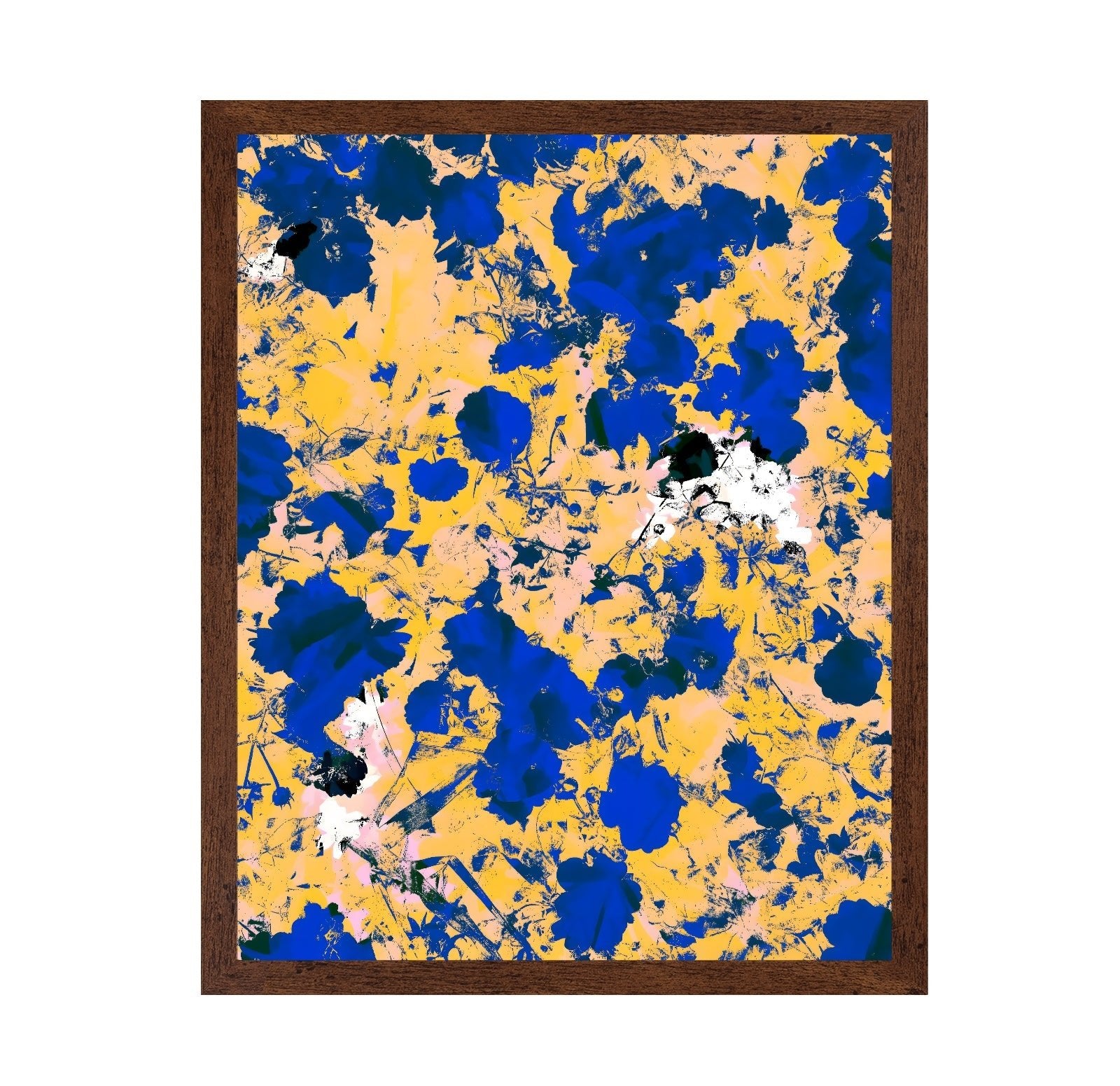 Blue Yellow Floral Mix