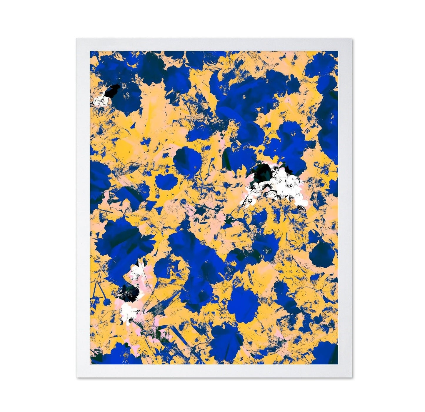 Blue Yellow Floral Mix