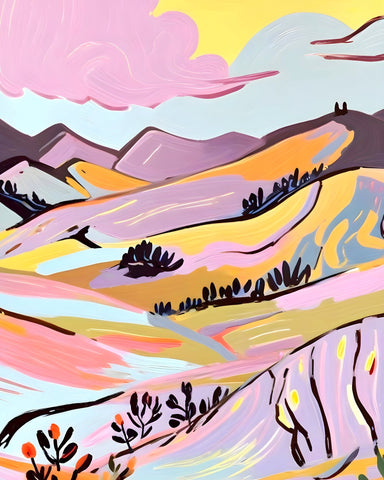 Pastel Rolling Hills No2