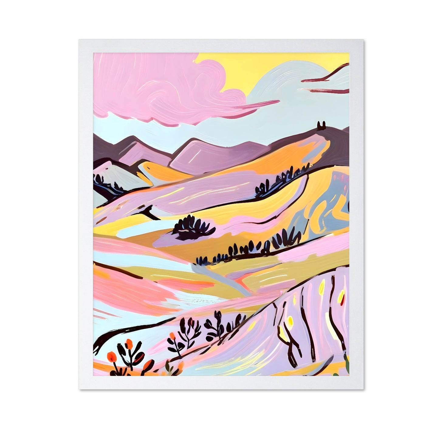 Pastel Rolling Hills No2