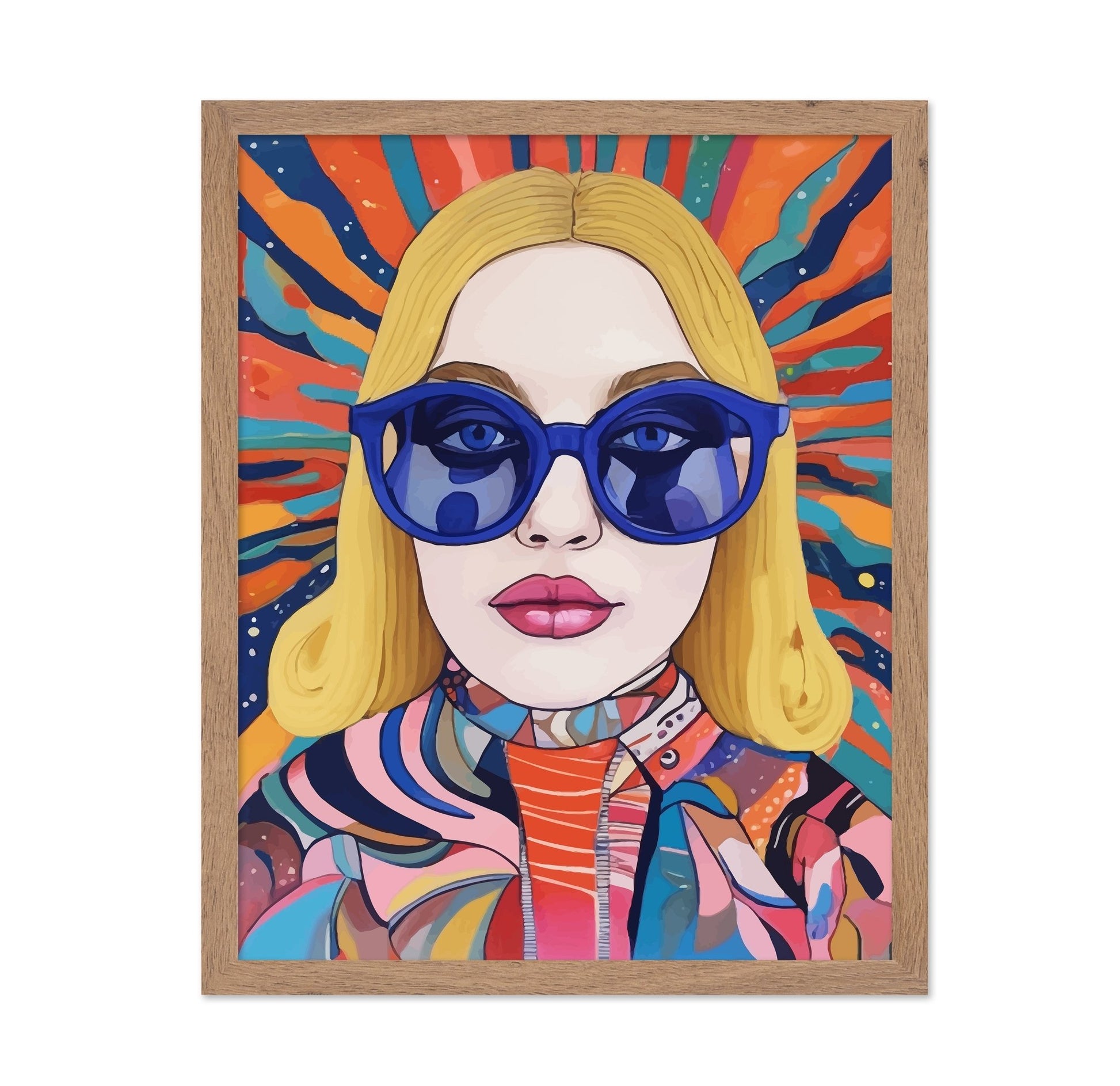 Colorful Sunglass Woman