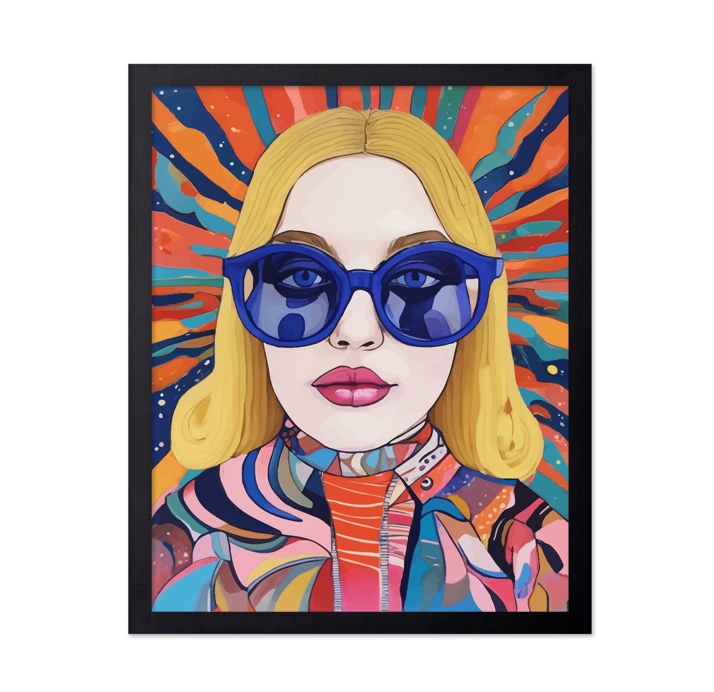 Colorful Sunglass Woman