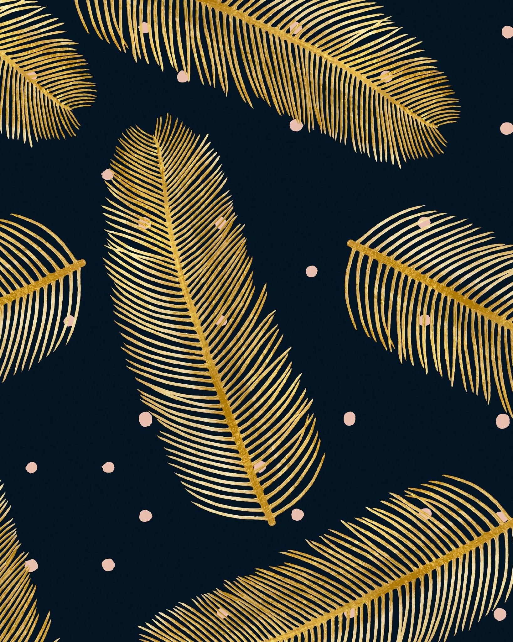 Gold Palm Pattern
