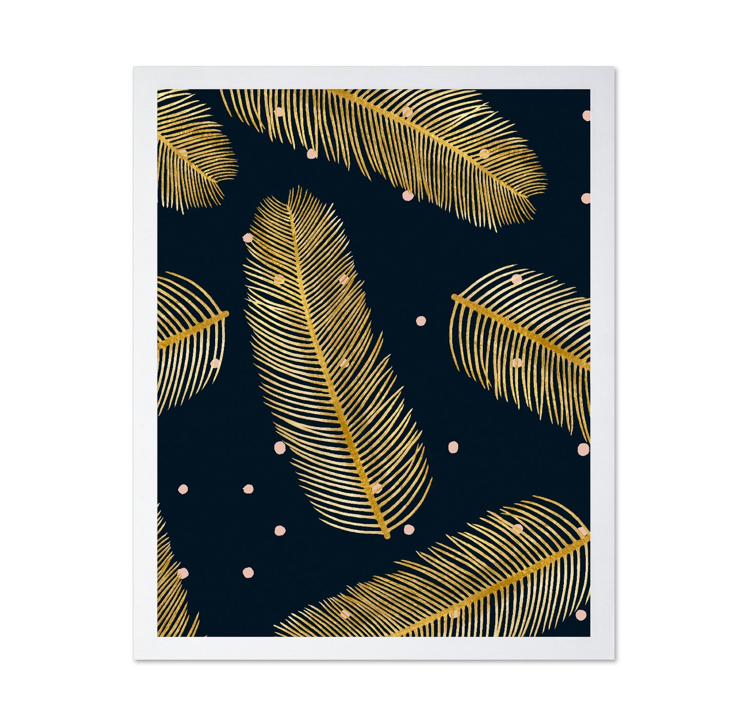 Gold Palm Pattern