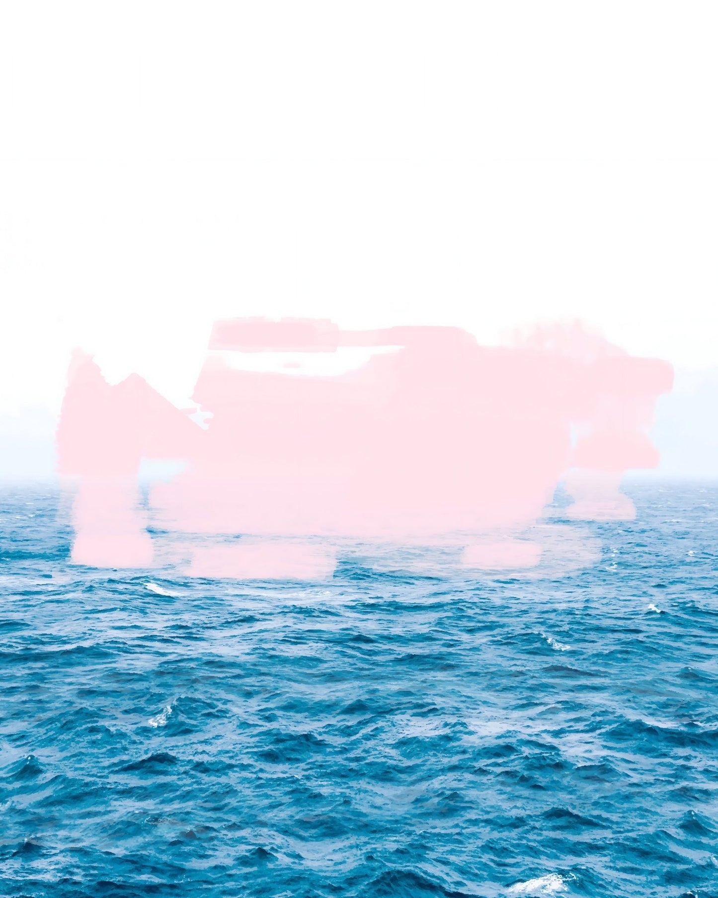 Misty Ocean Horizon