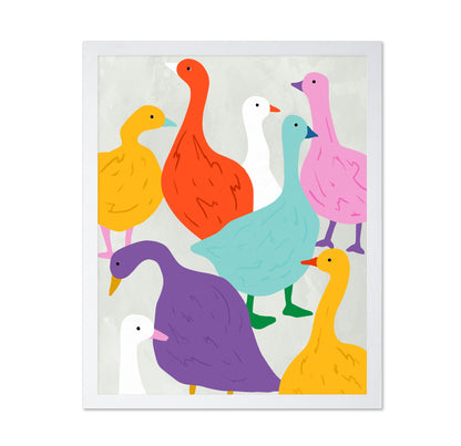 Colorful Ducks Pattern