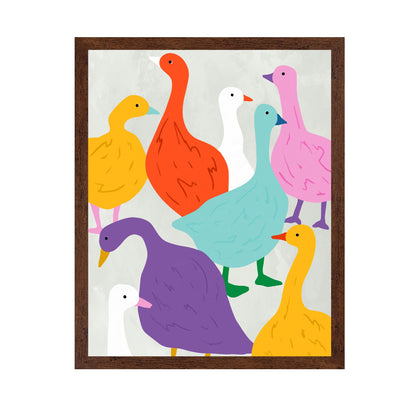 Colorful Ducks Pattern
