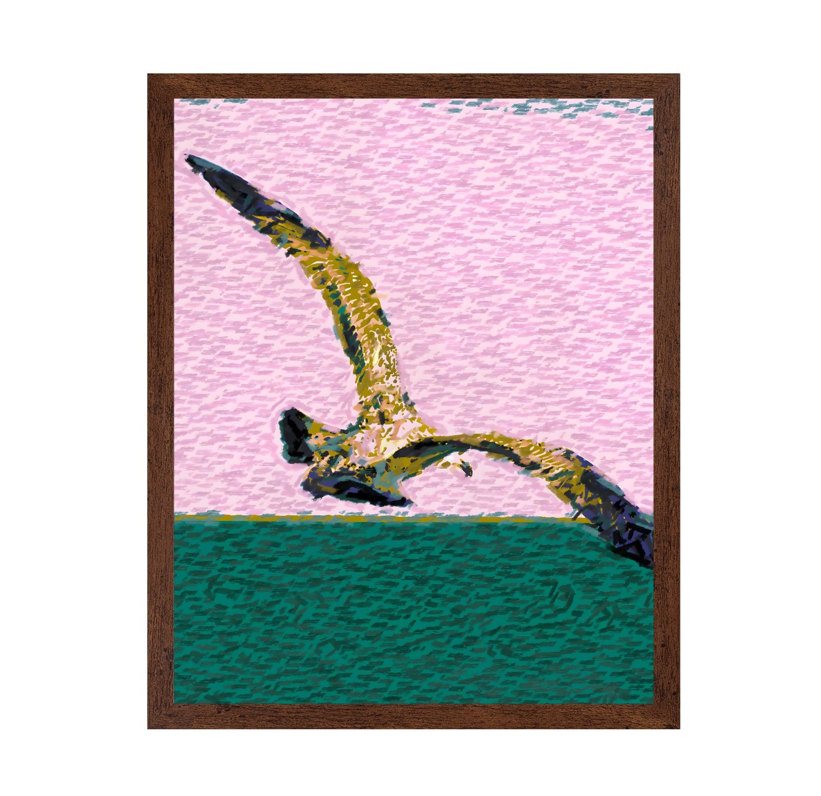 Seagull Over Ocean