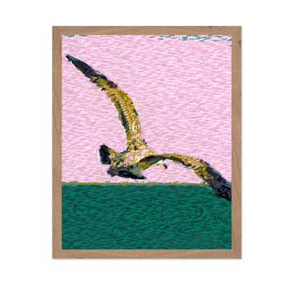 Seagull Over Ocean