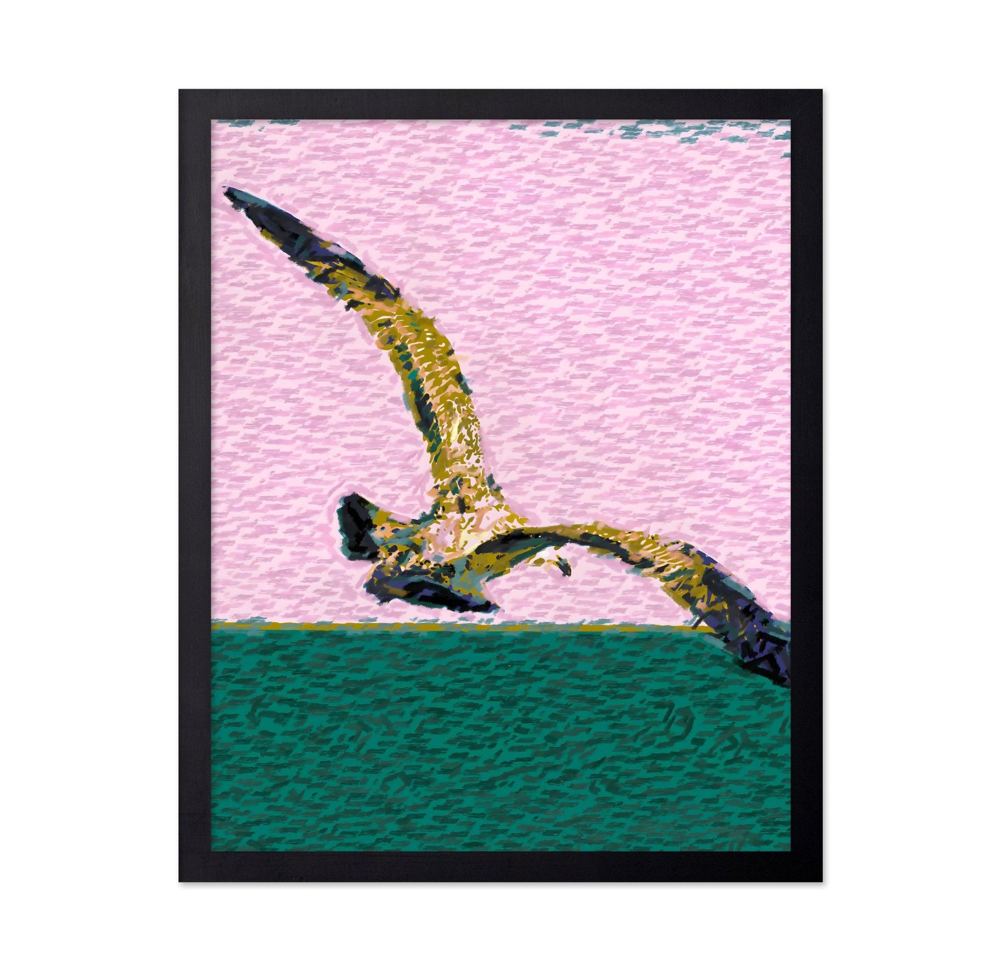Seagull Over Ocean