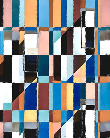 Geometric Color Blocks No5