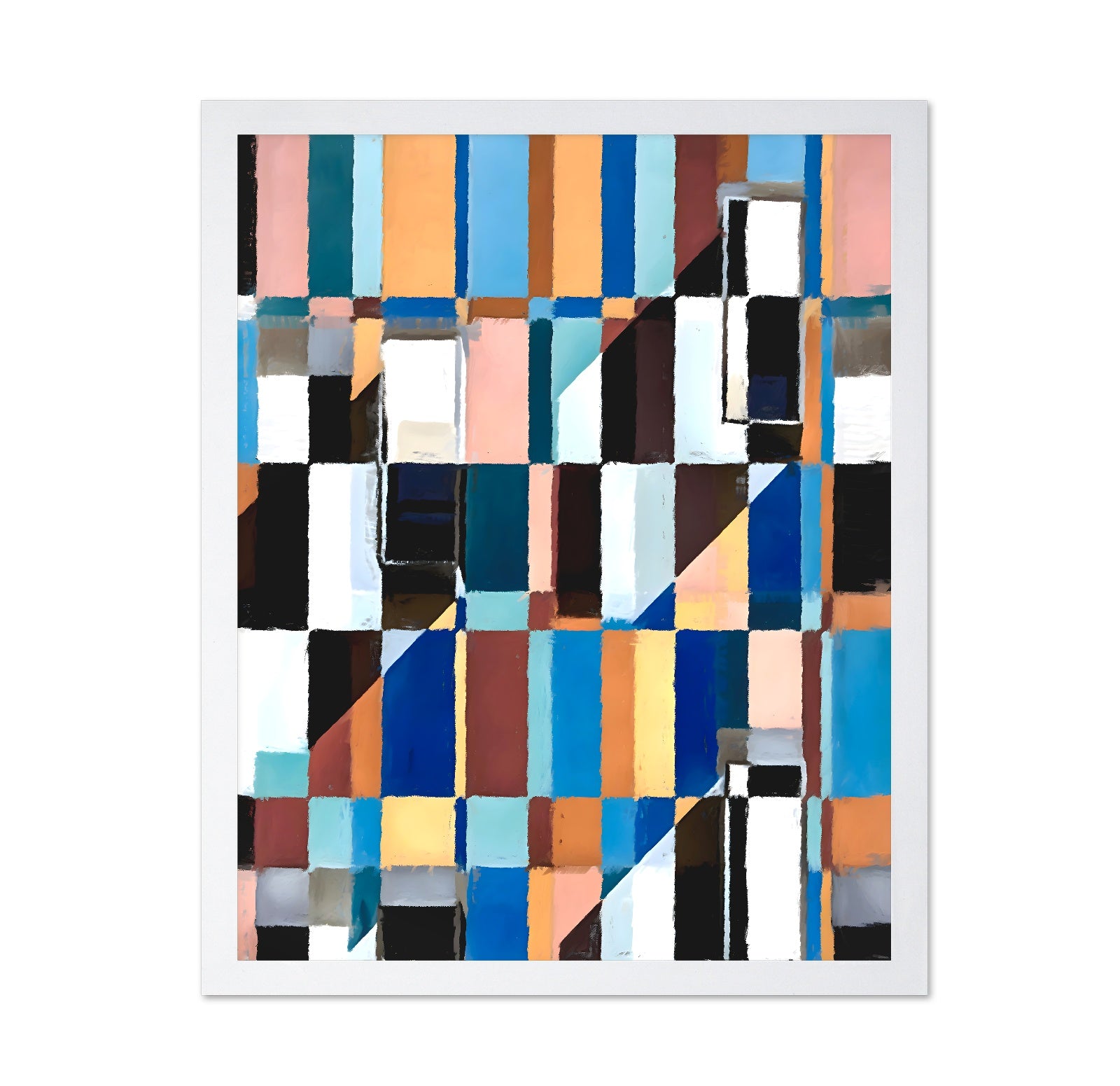 Geometric Color Blocks No5