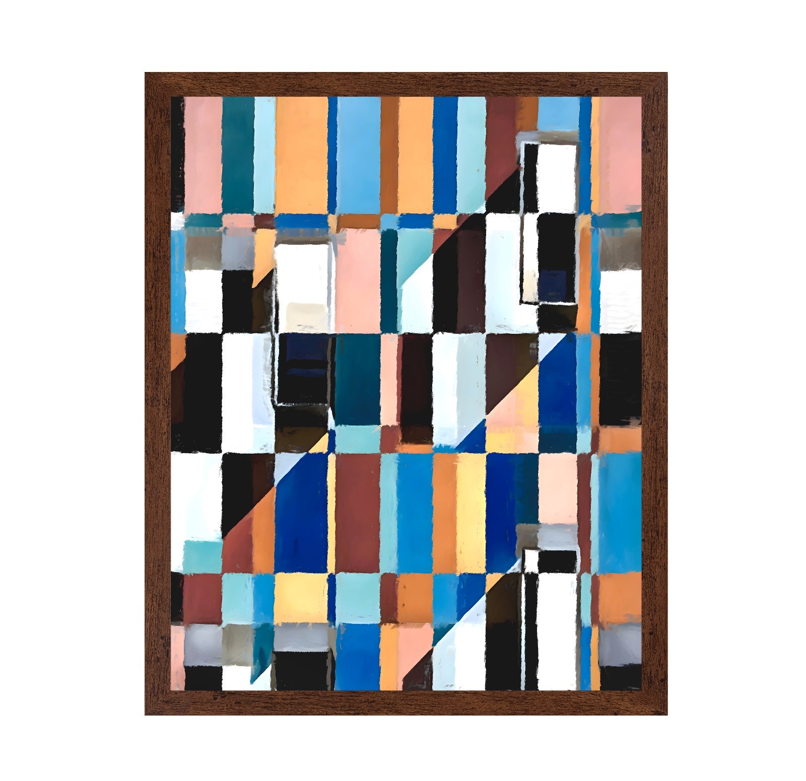 Geometric Color Blocks No5