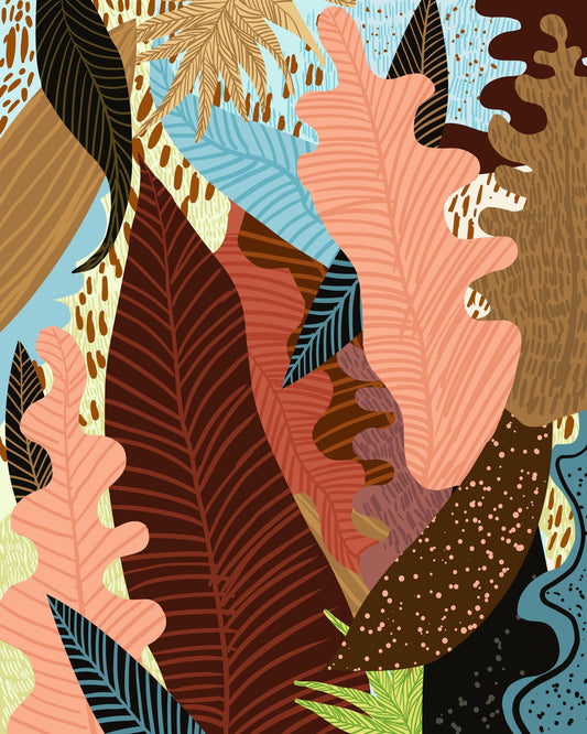 Abstract Tropical Leaves No3