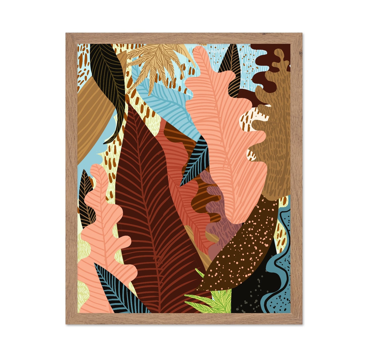 Abstract Tropical Leaves No3