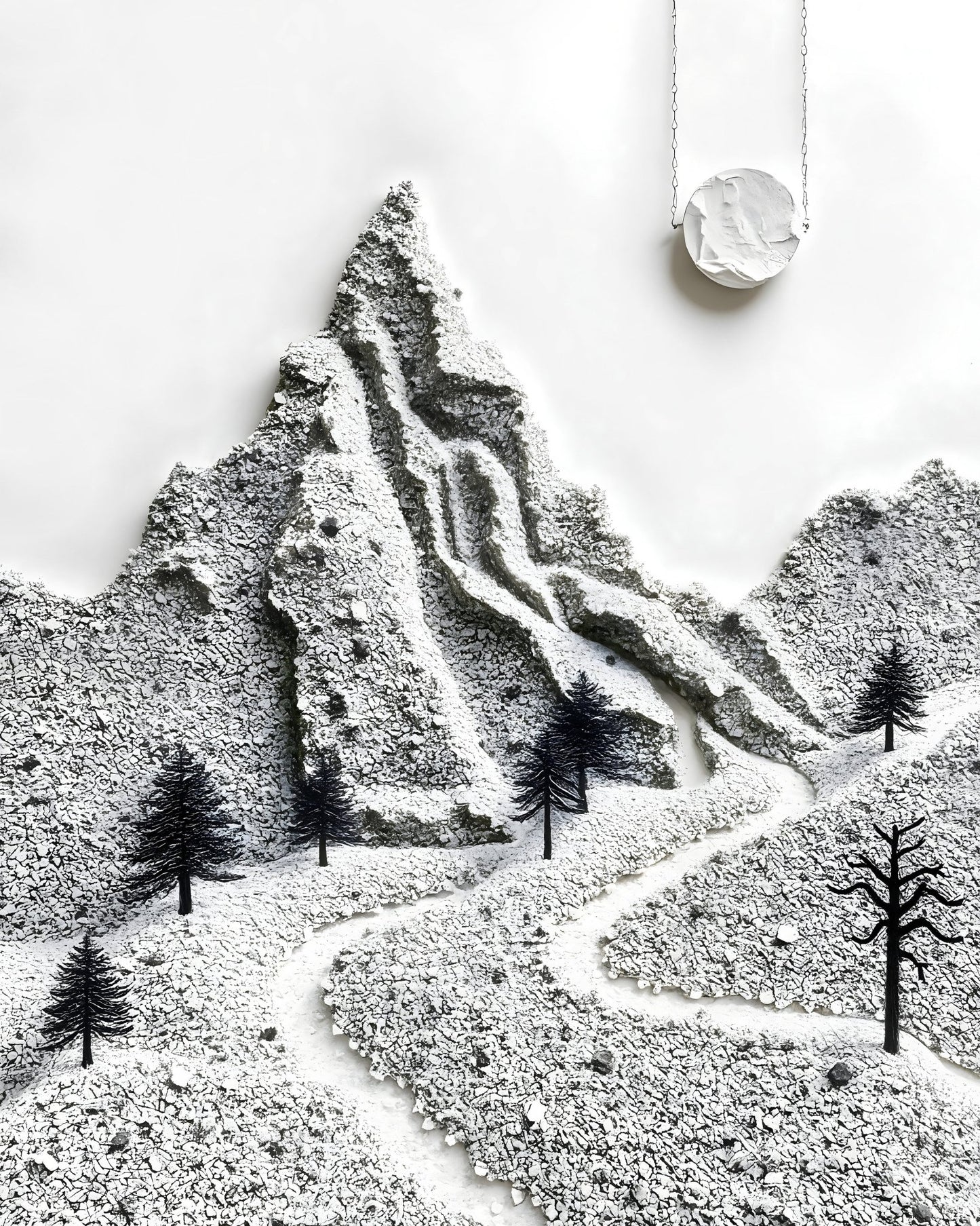 Minimalist Mountain Sculpture