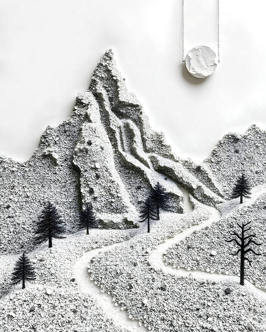 Minimalist Mountain Sculpture